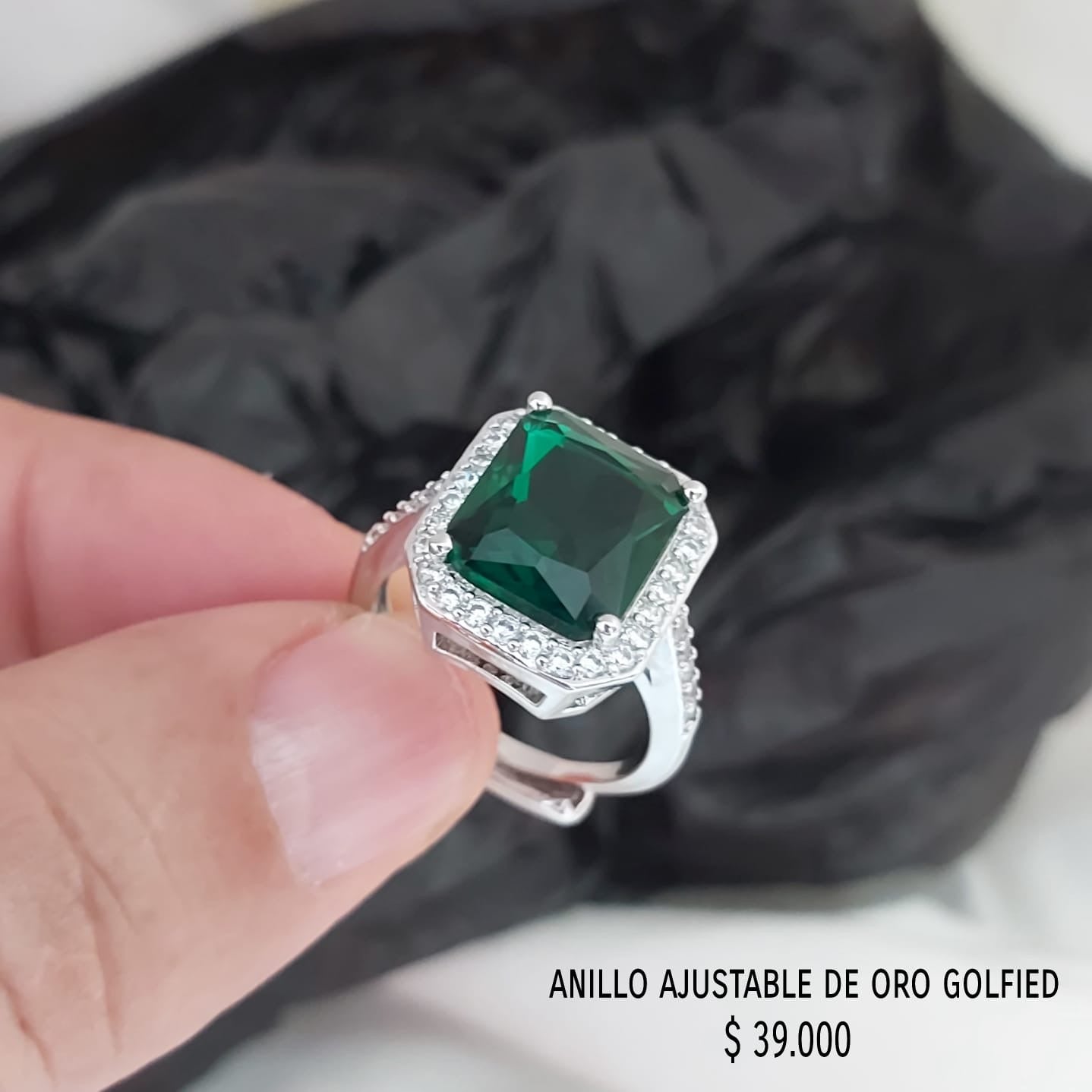 Anillo ajustable de oro golfield