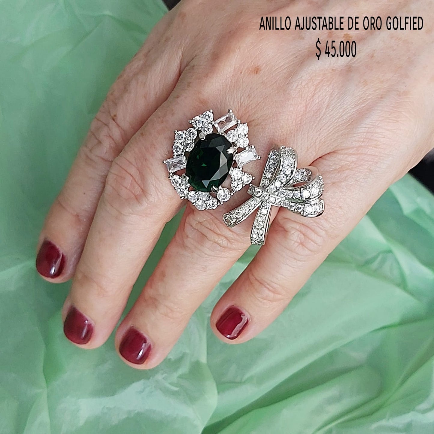 Anillo ajustable de oro golfield