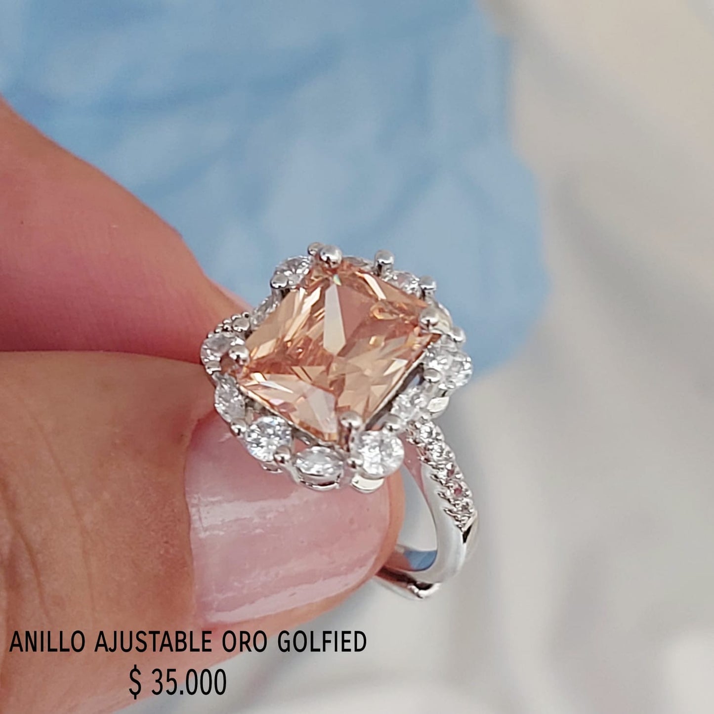 Anillo ajustable de oro golfield