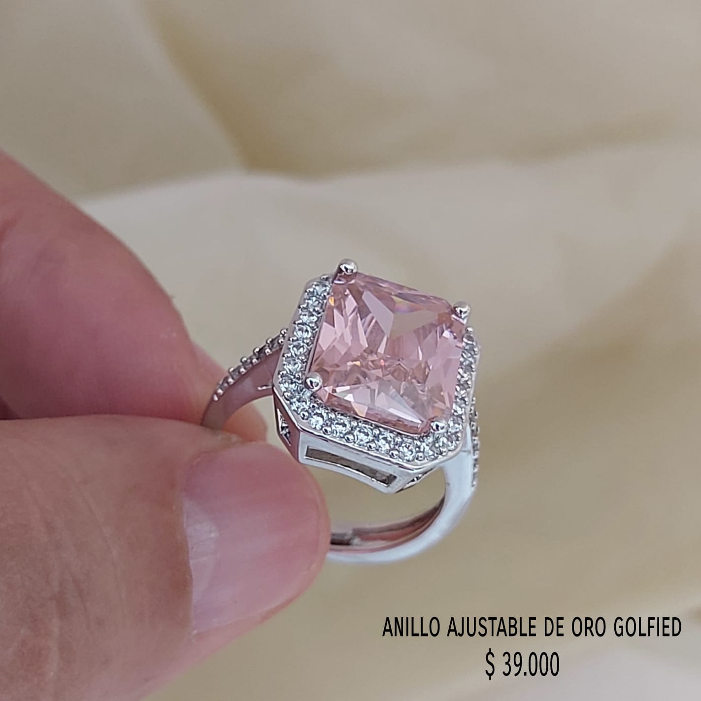 Anillo ajustable de oro golfield