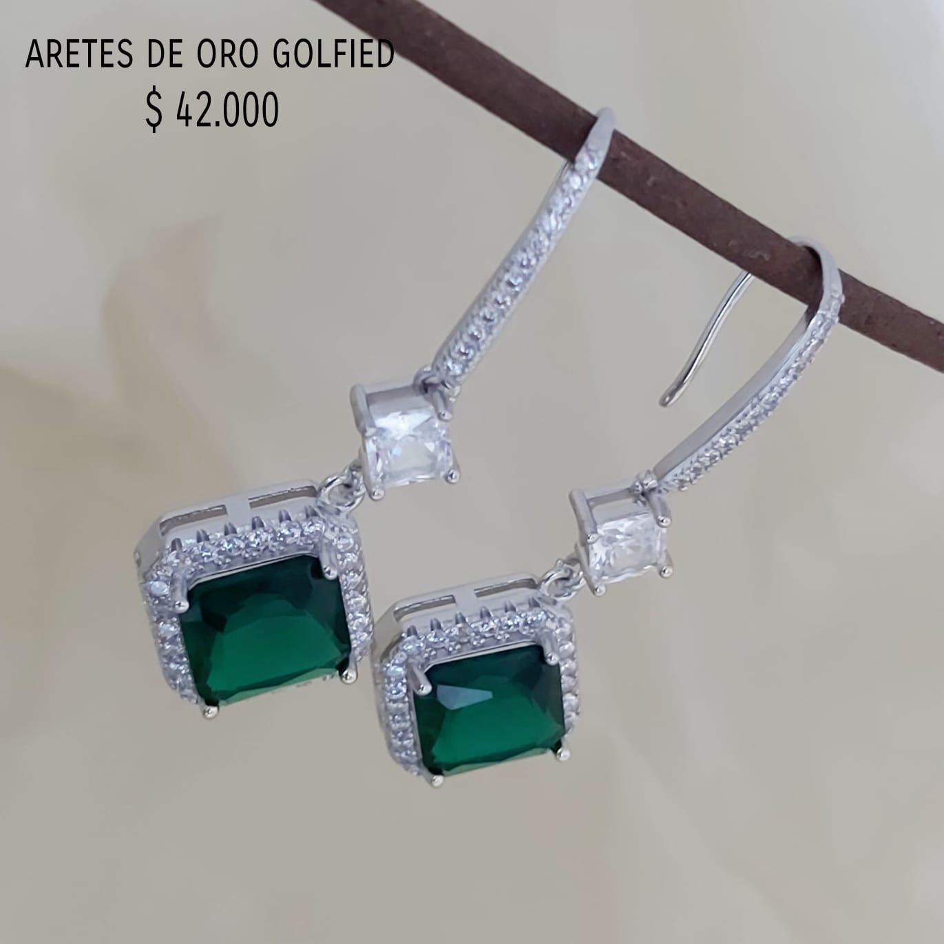 Aretes de oro golfield