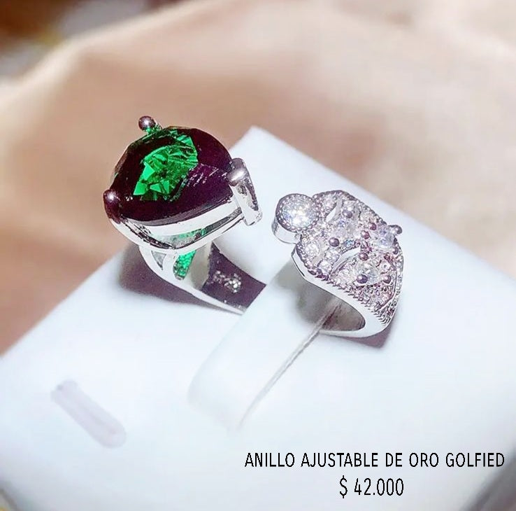 Anillo ajustable de oro golfield