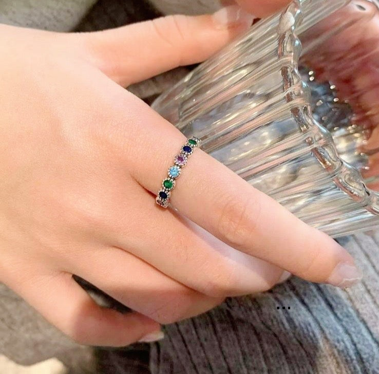 Anillo ajustable baño plata
