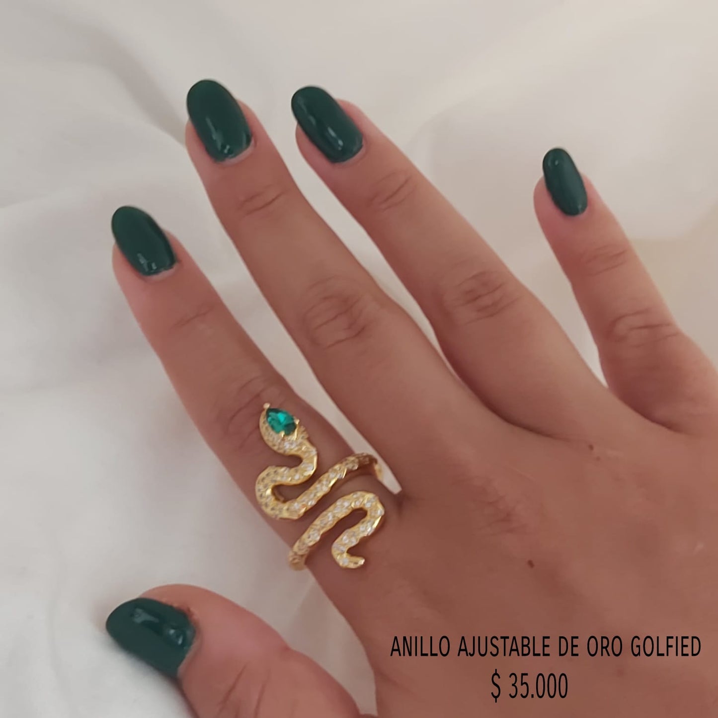 Anillo ajustable de oro golfield