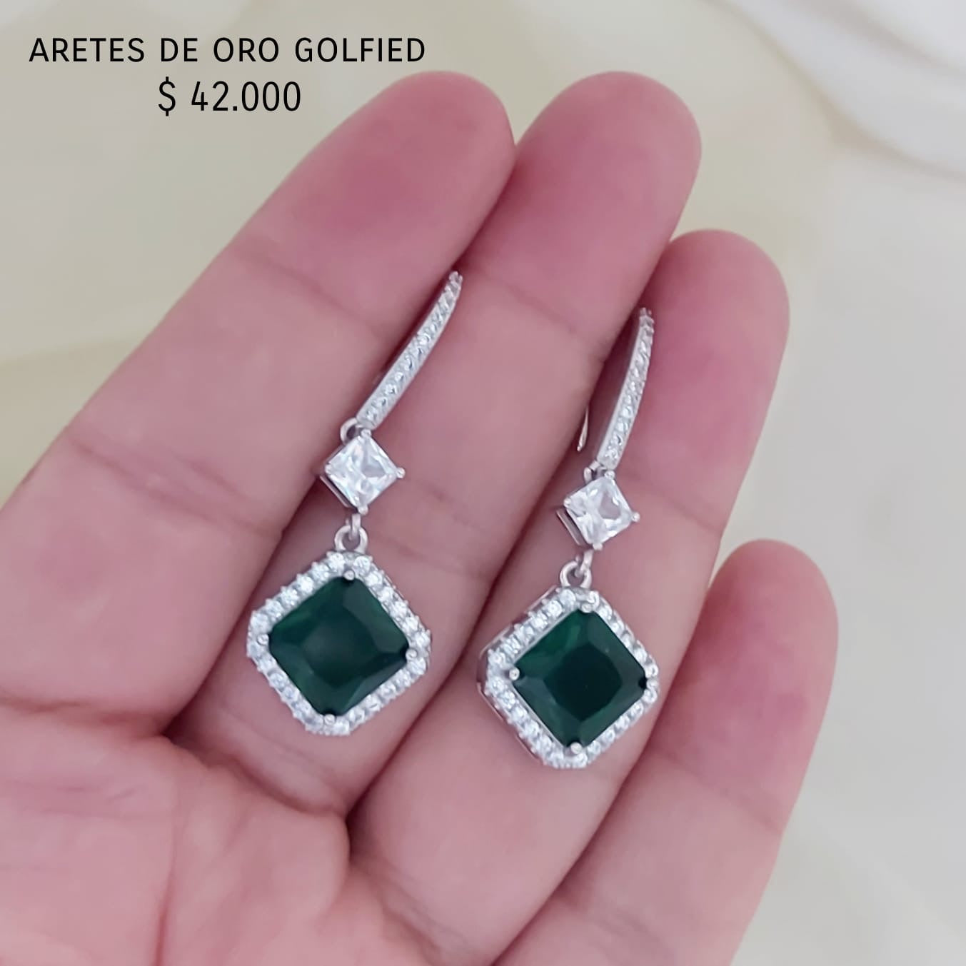Aretes de oro golfield