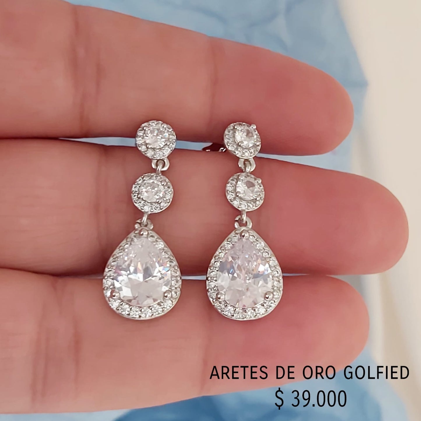 Aretes de oro golfield
