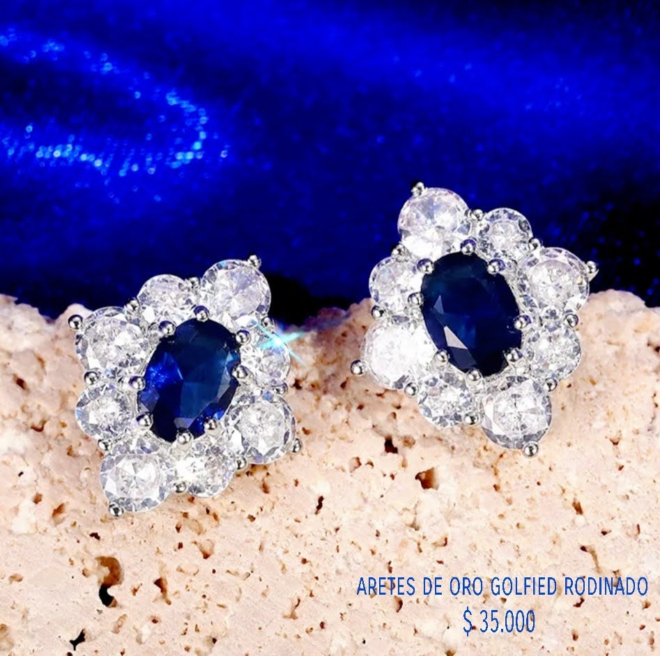 Aretes de oro golfield