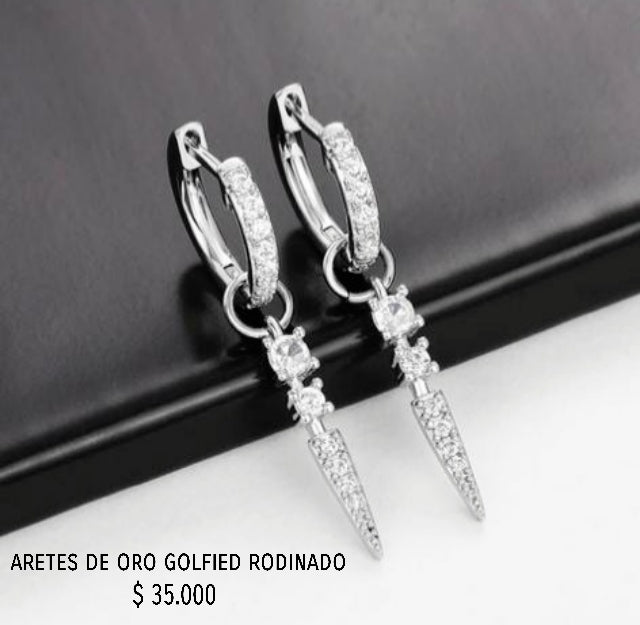 Aretes de oro golfield