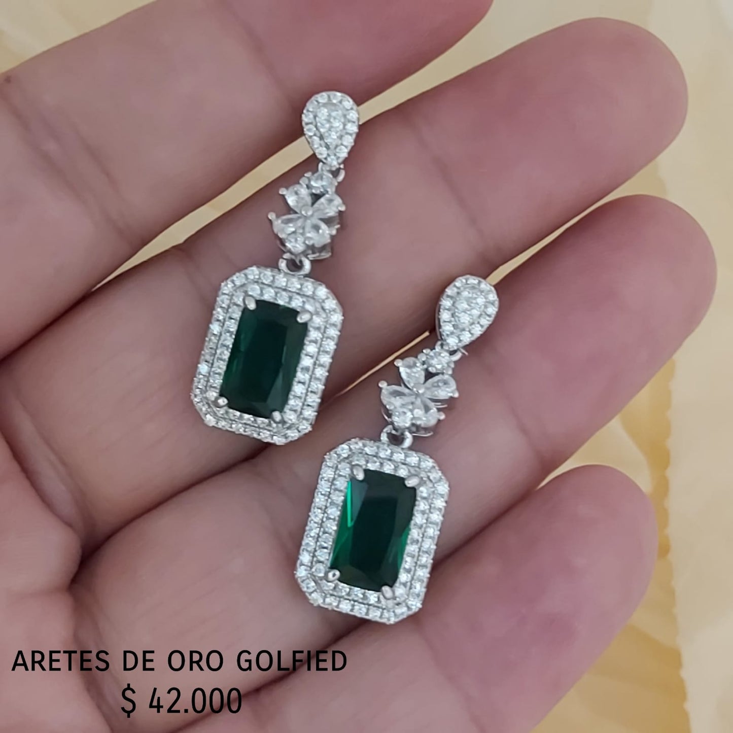 Aretes rodinado a