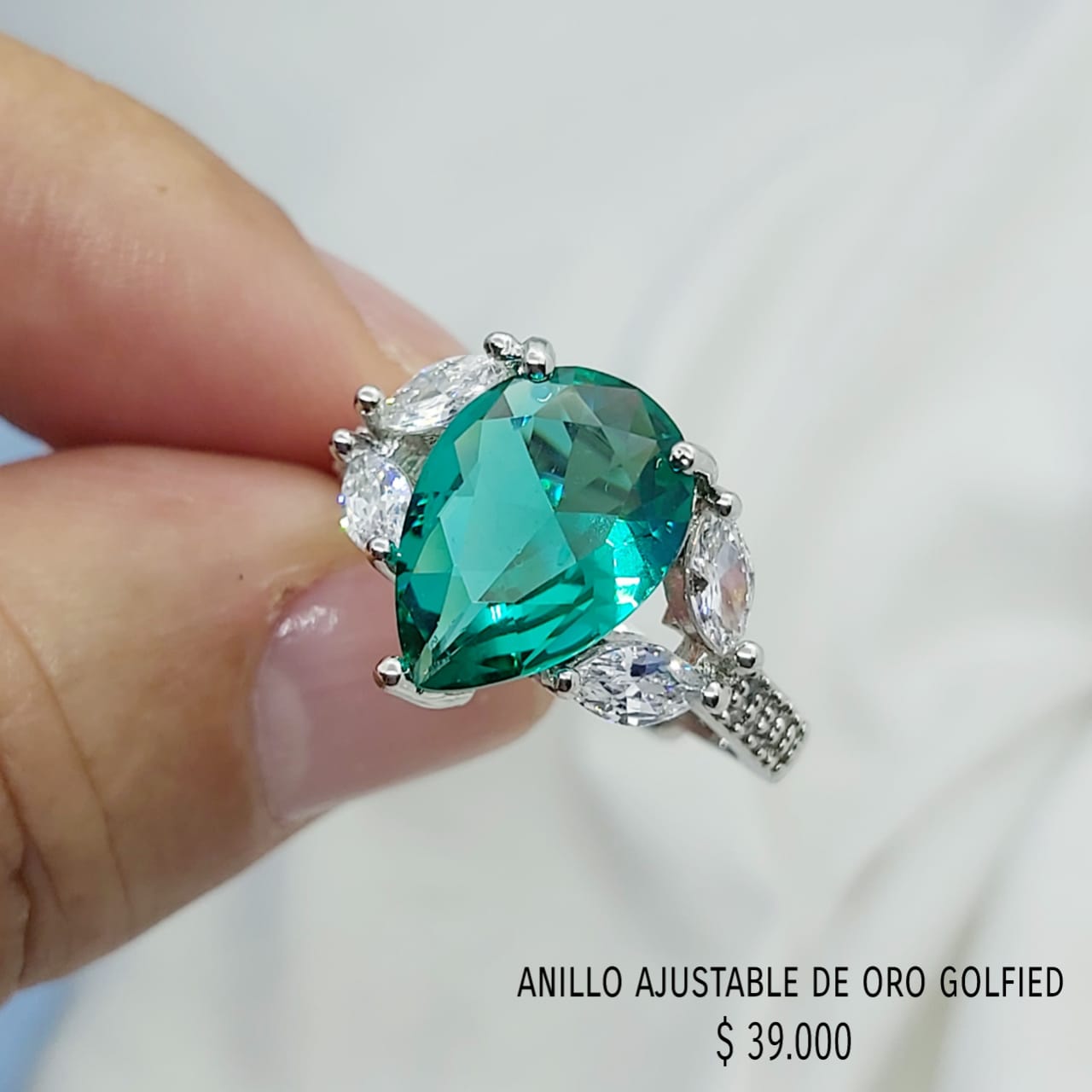 Anillo ajustable de oro golfield