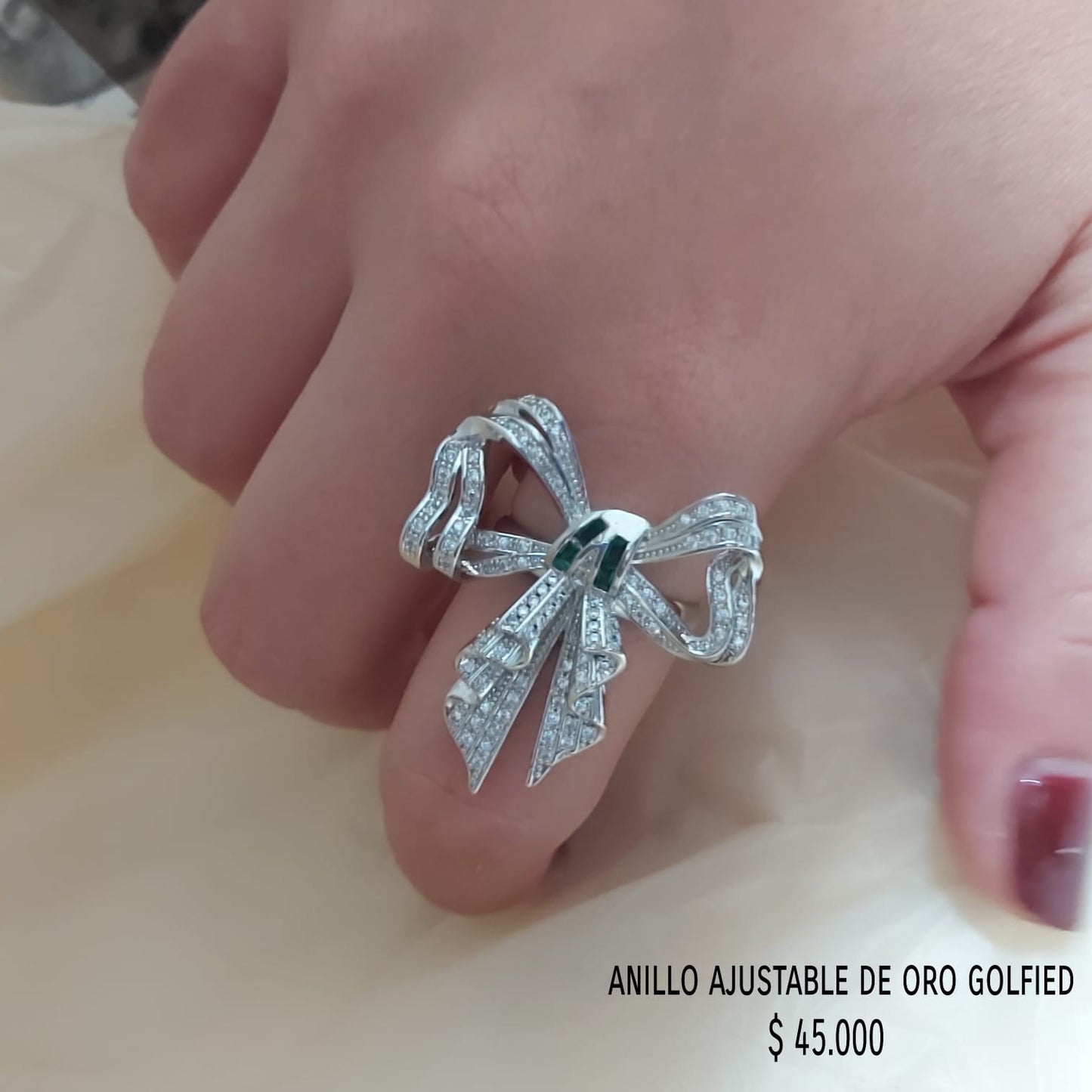 Anillo ajustable de oro golfield