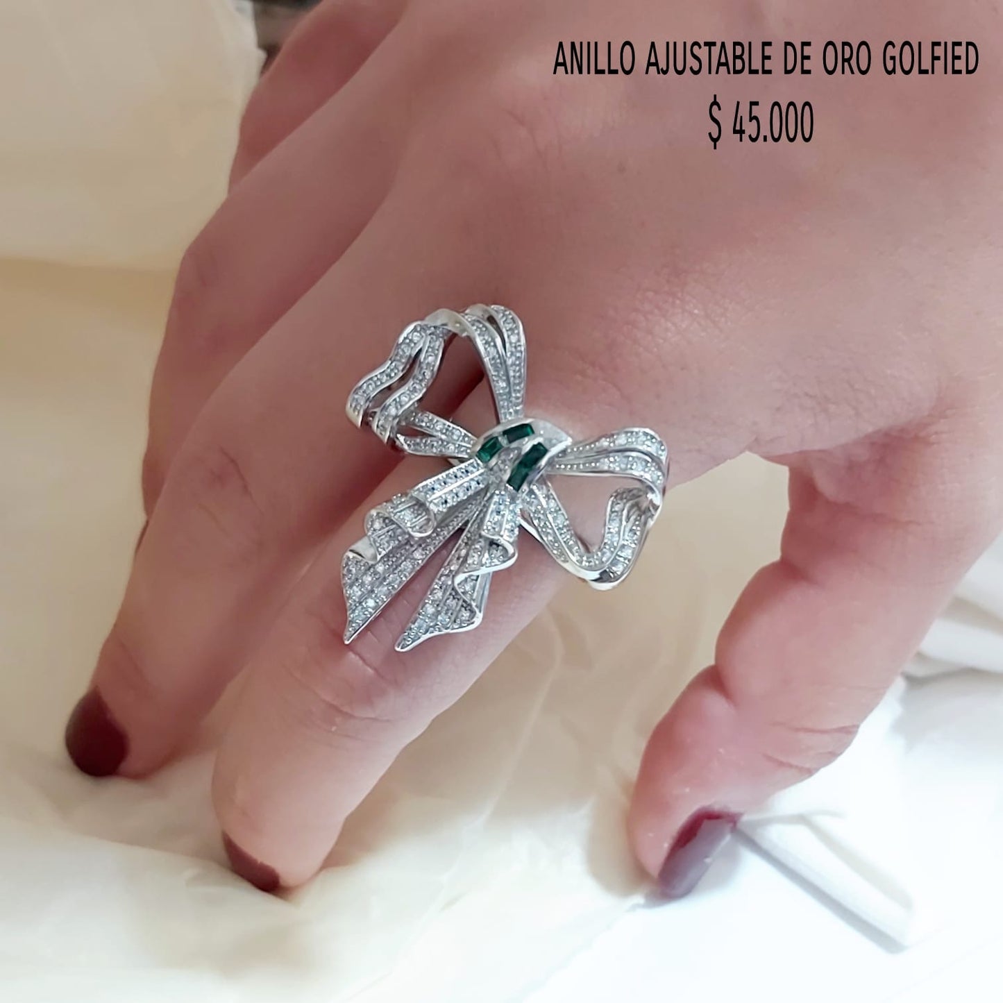 Anillo ajustable de oro golfield