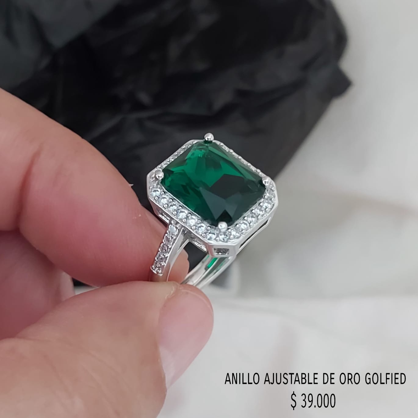 Anillo ajustable de oro golfield
