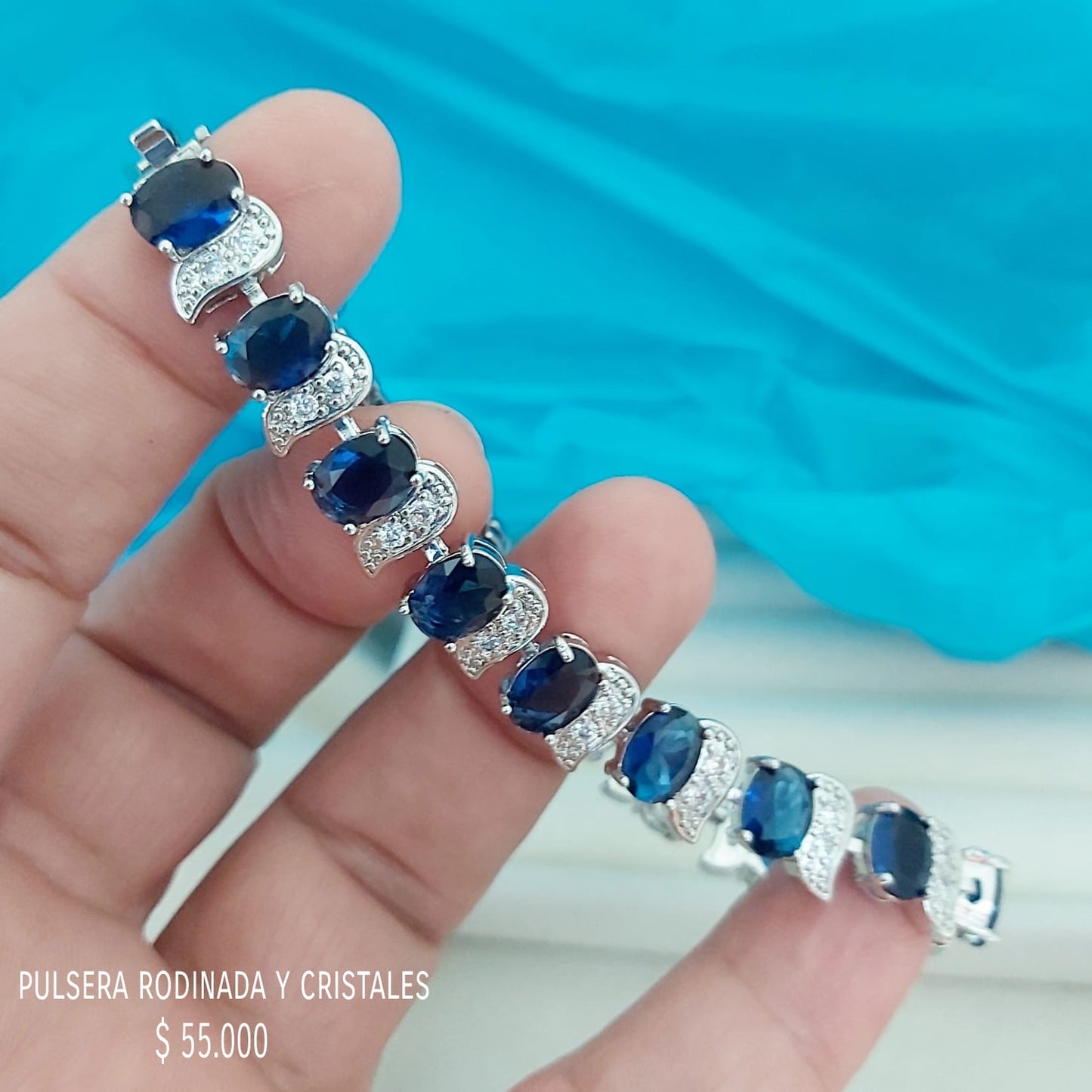 Pulsera y cristales rodinada