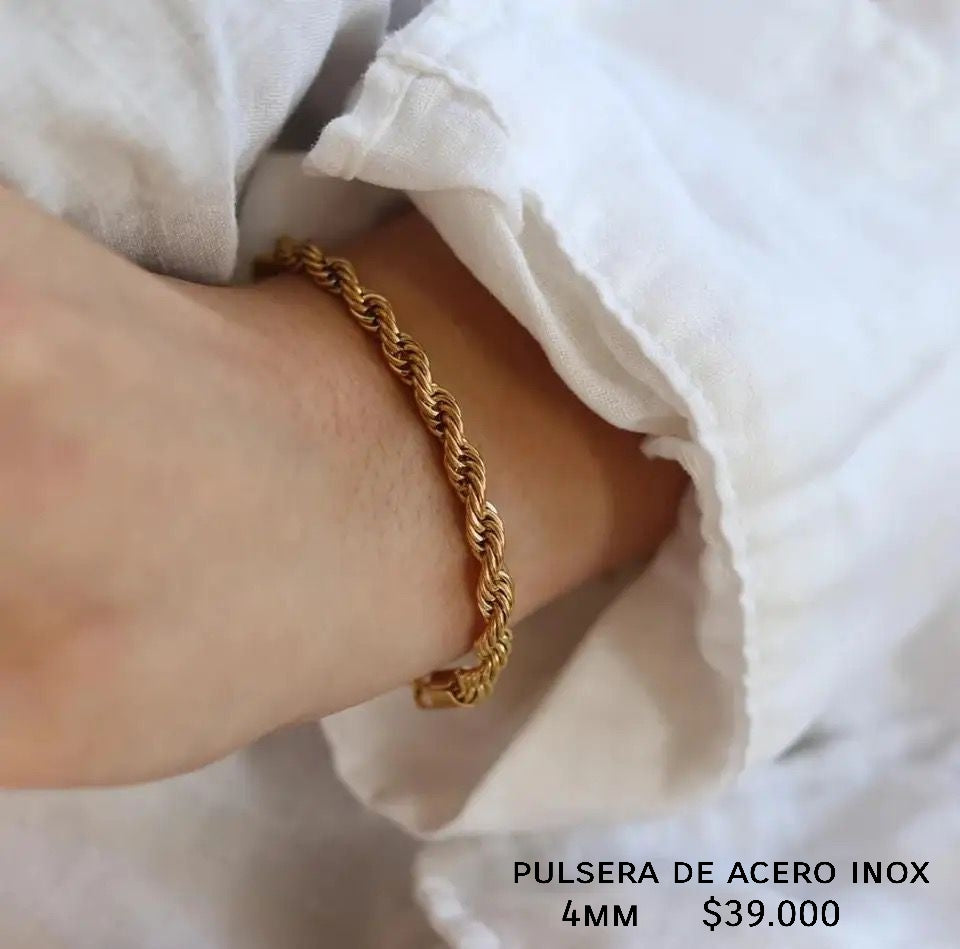 Pulsera lazo de acero inoxidable