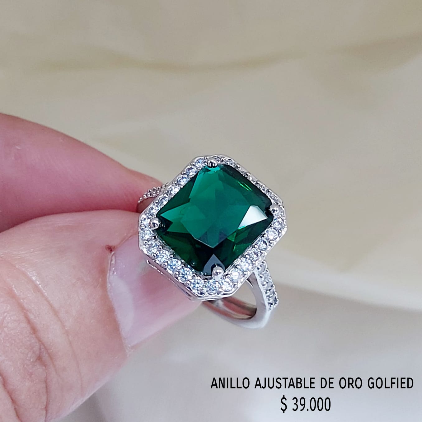 Anillo ajustable de oro golfield