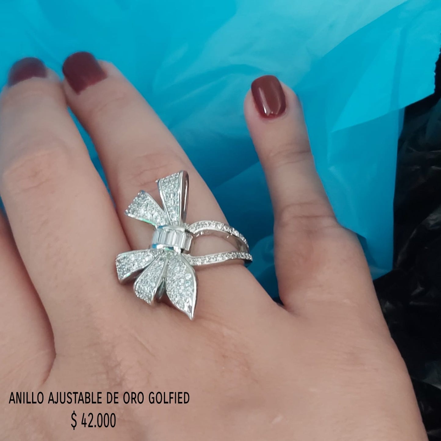 Anillo ajustable de oro golfield