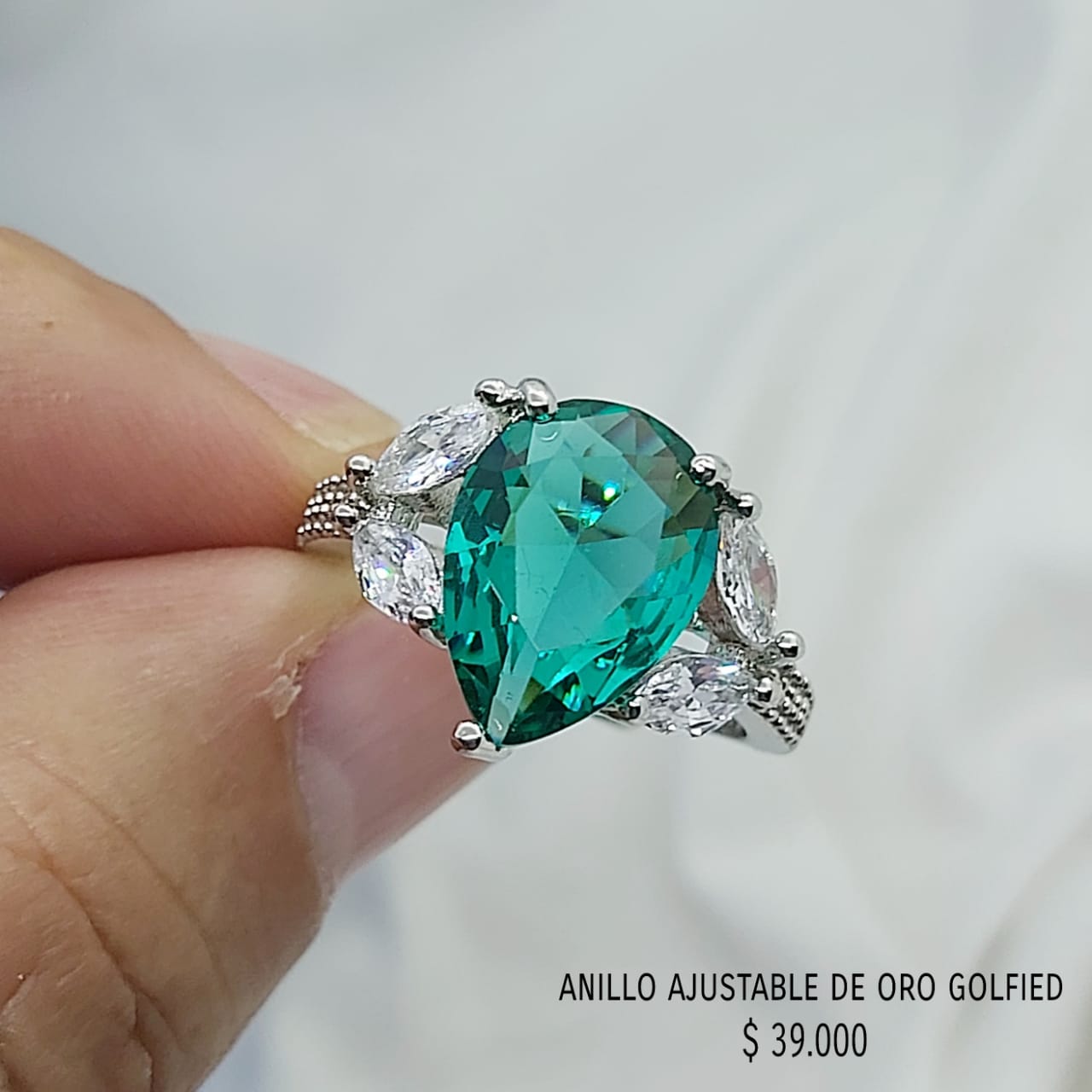 Anillo ajustable de oro golfield