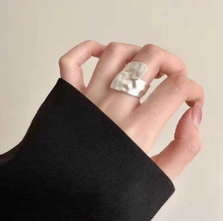 Anillo ajustable con baño de plata925