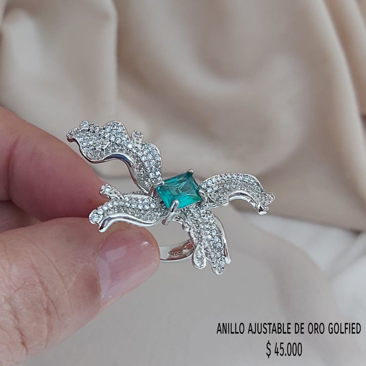 Anillo ajustable de oro golfield