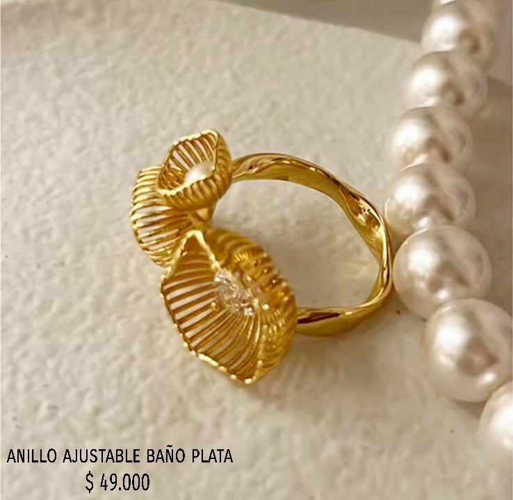 Anillo ajustable rodinado