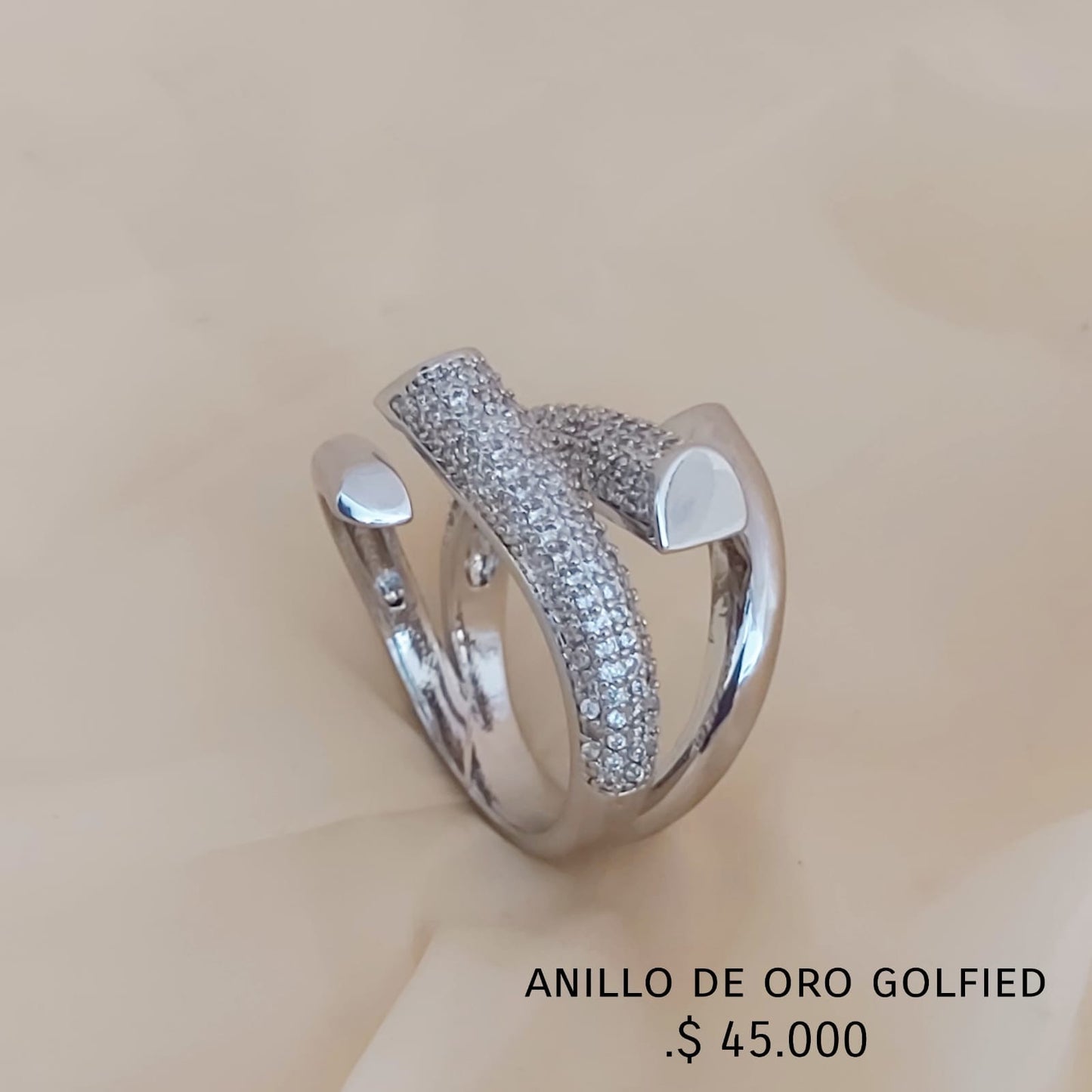 Anillo ajustable de oro golfield