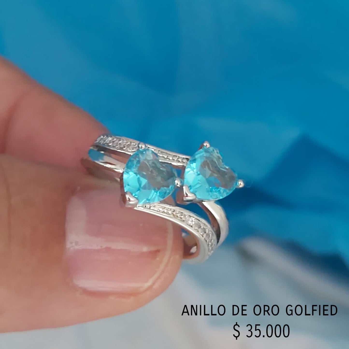 Anillo de oro golfied