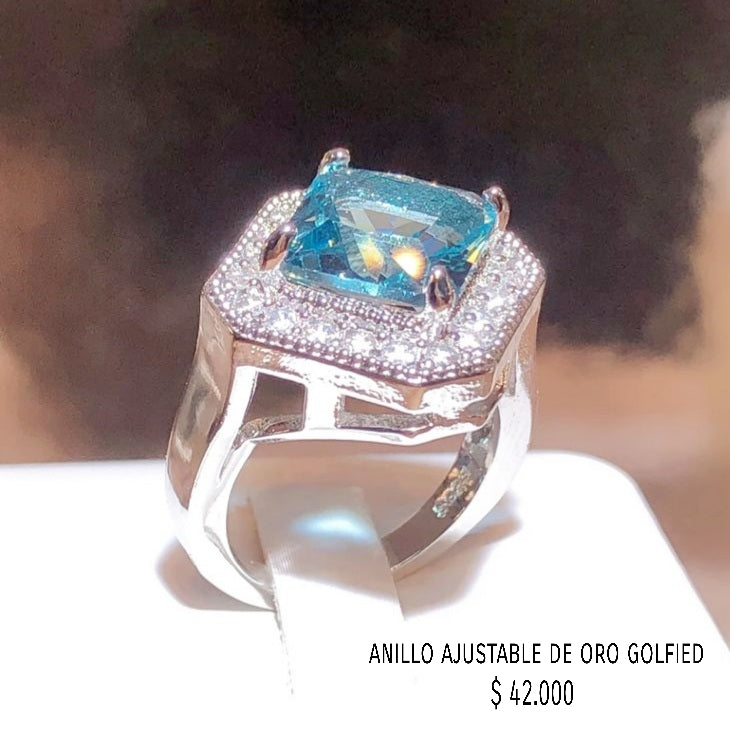 Anillo ajustable de oro golfield
