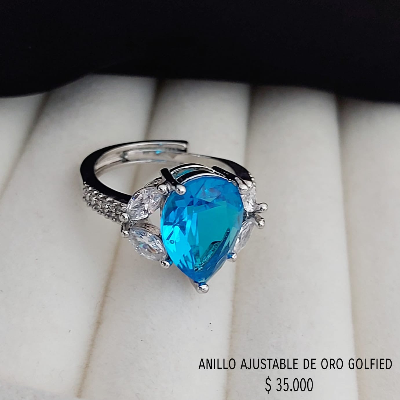 Anillo ajustable de oro golfield