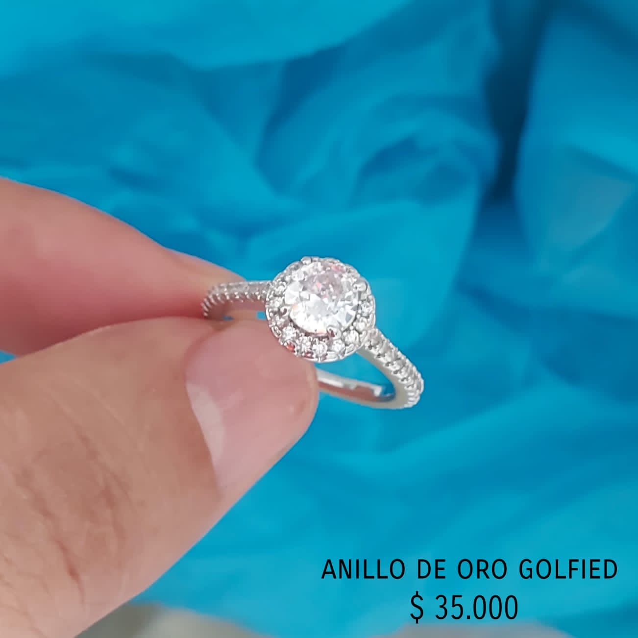 Anillo de oro golfied