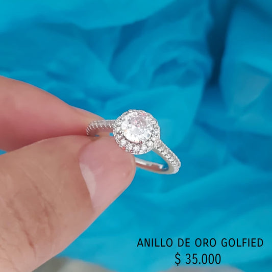 Anillo de oro golfied