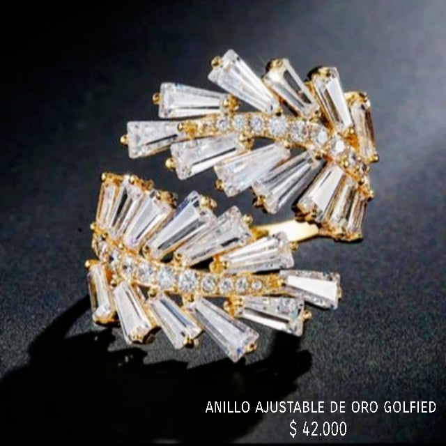 Anillo ajustable de oro golfield