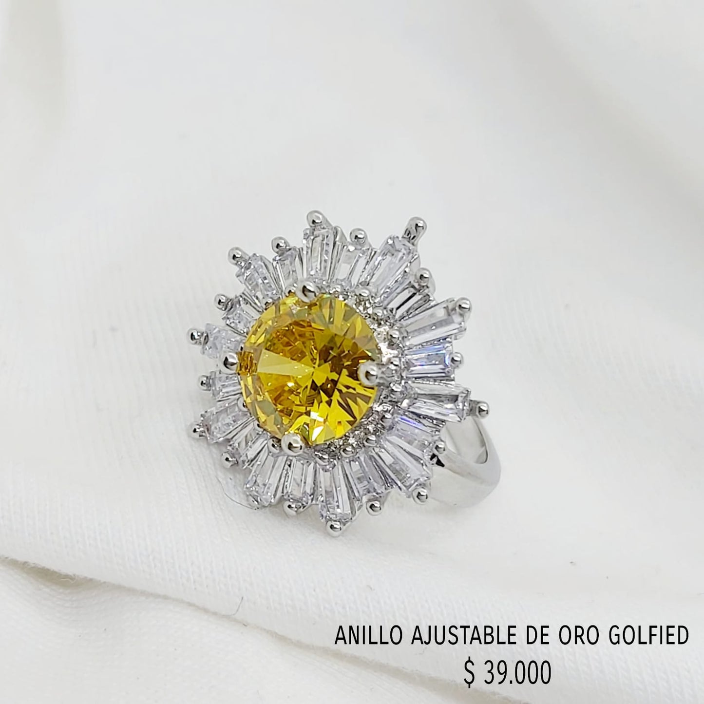 Anillo ajustable de oro golfield