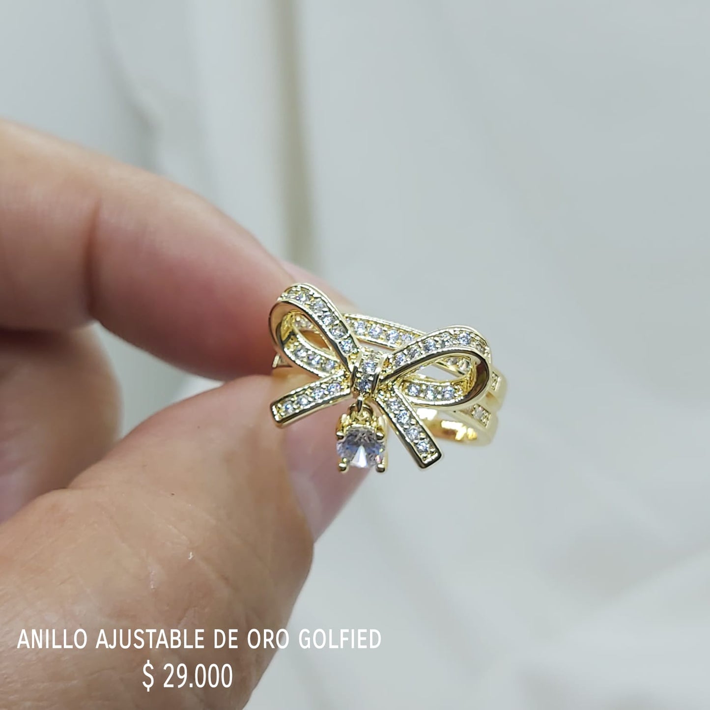 Anillo ajustable de oro golfield