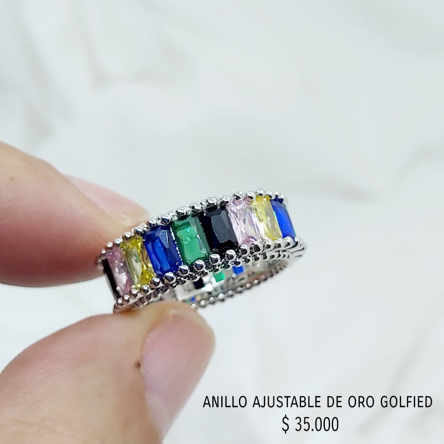 Anillo ajustable de oro golfield