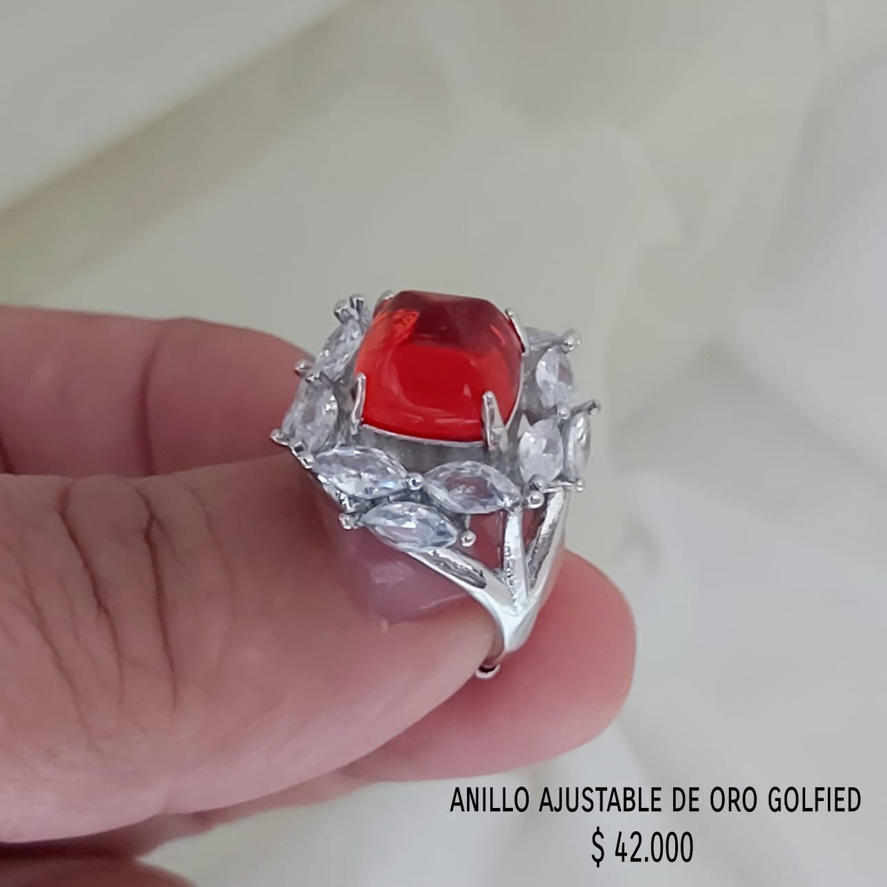 Anillo ajustable de oro golfield