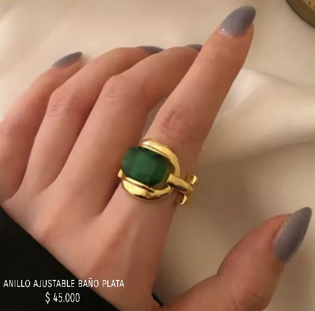Anillo ajustable rodinado