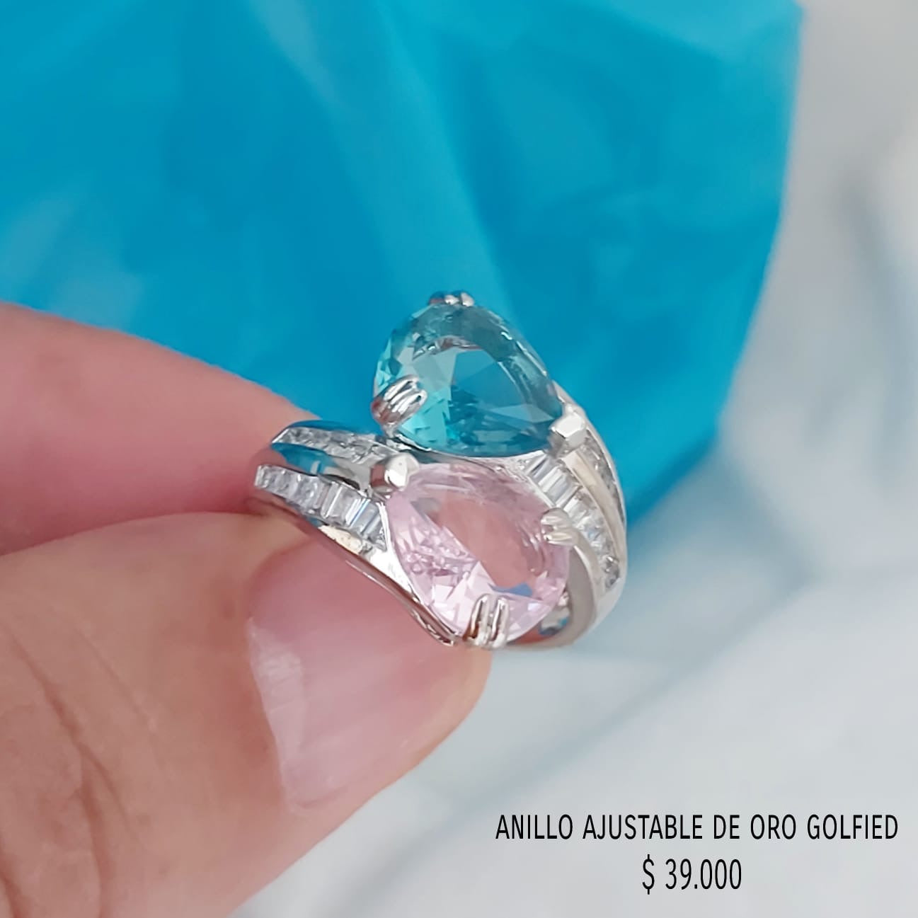 Anillo ajustable de oro golfield