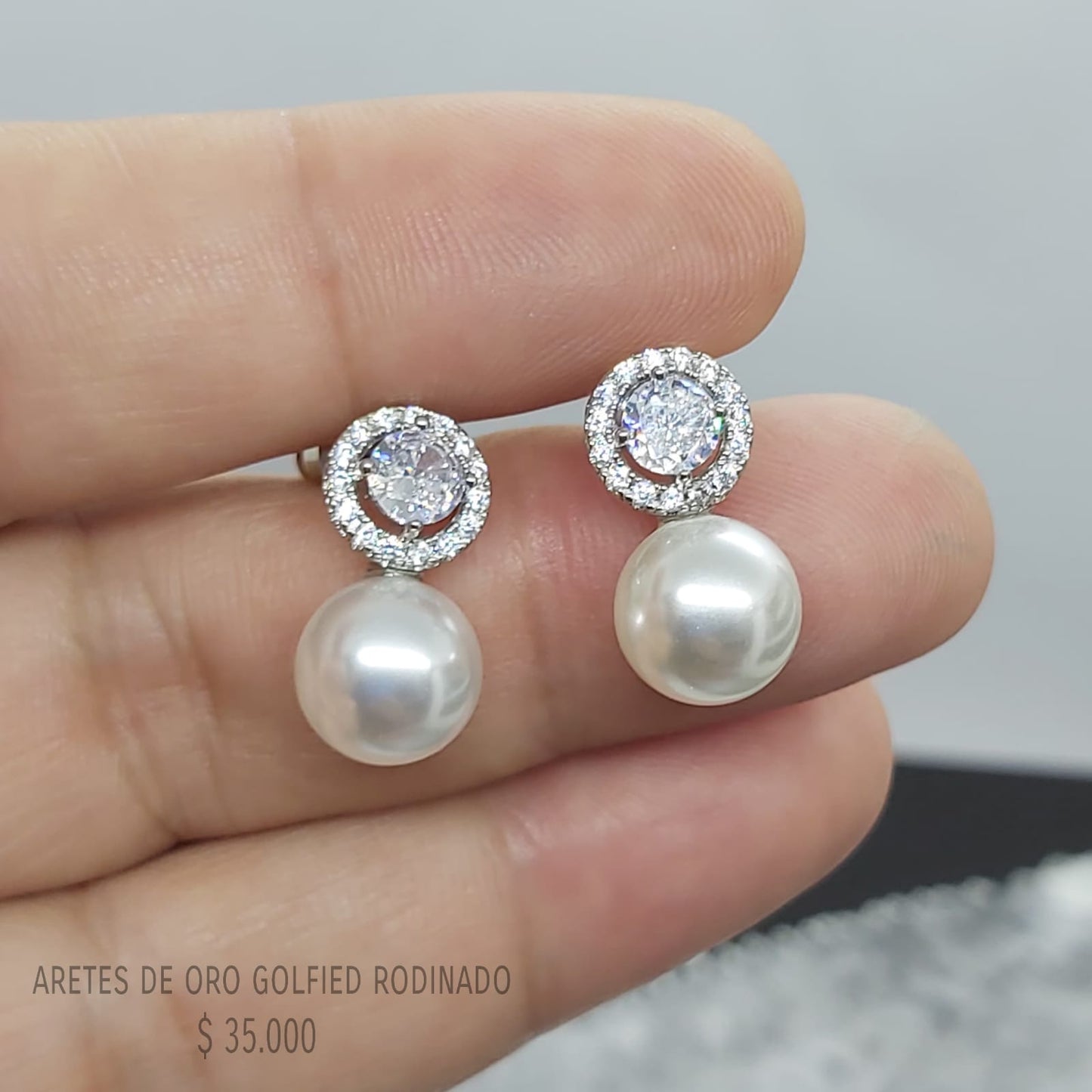 Aretes de oro golfield