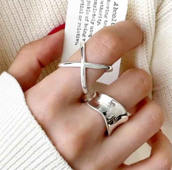 Anillo ajustable baño plata