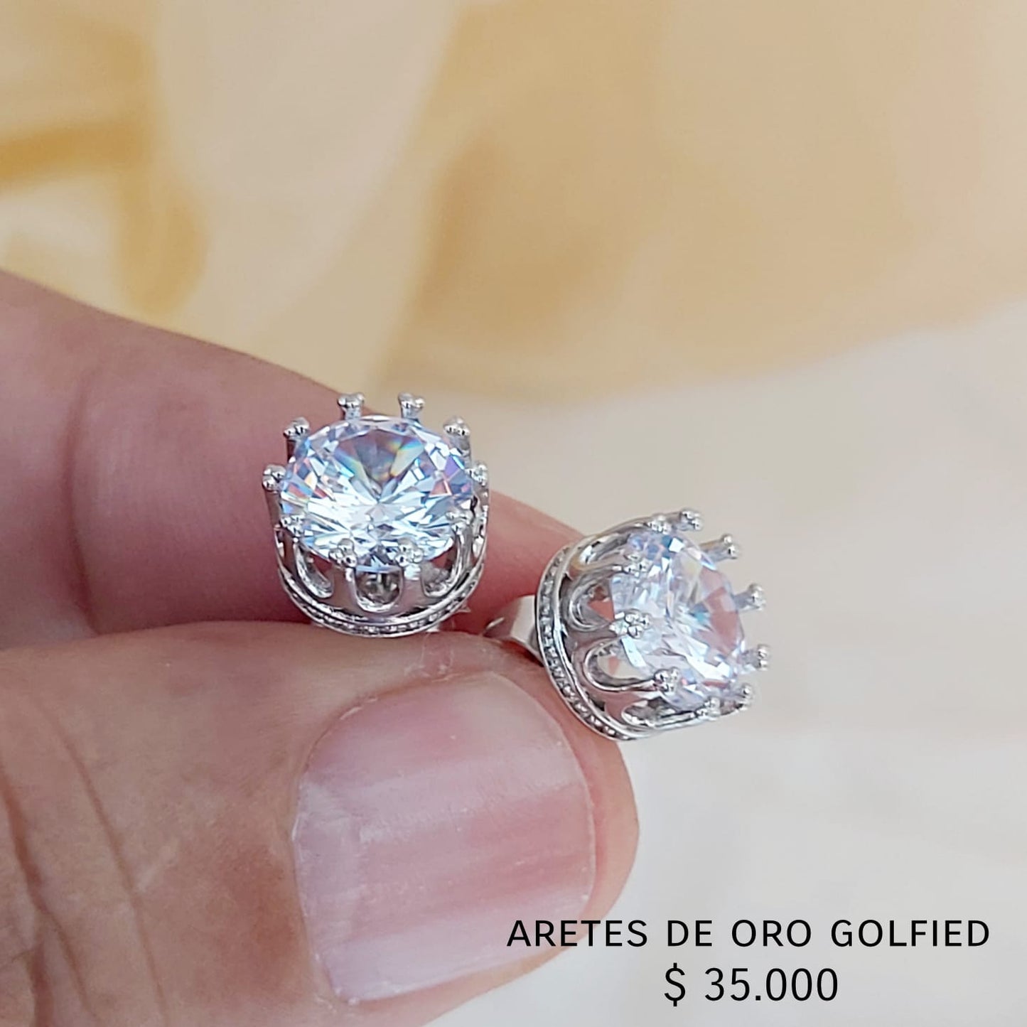 Aretes de oro golfield