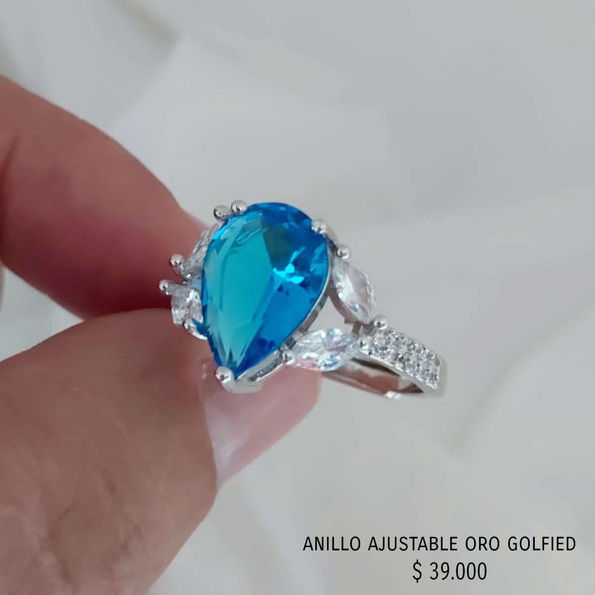 Anillo ajustable de oro golfield