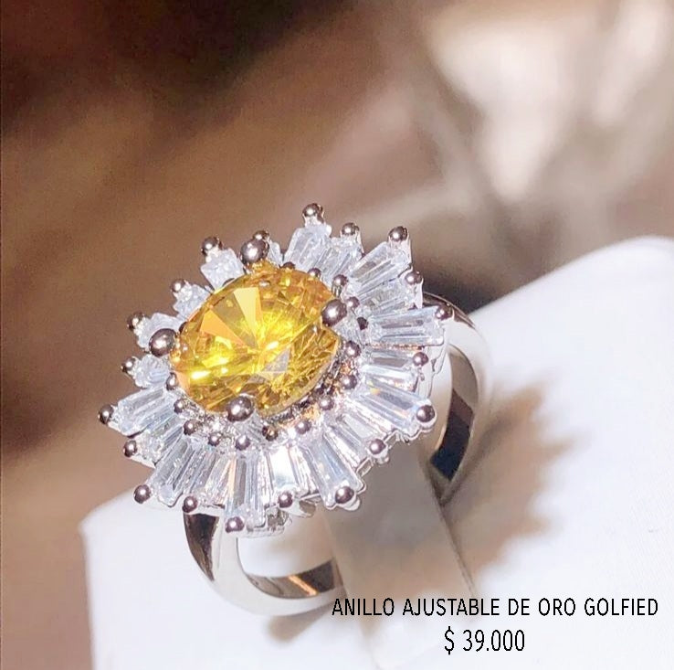 Anillo ajustable de oro golfield