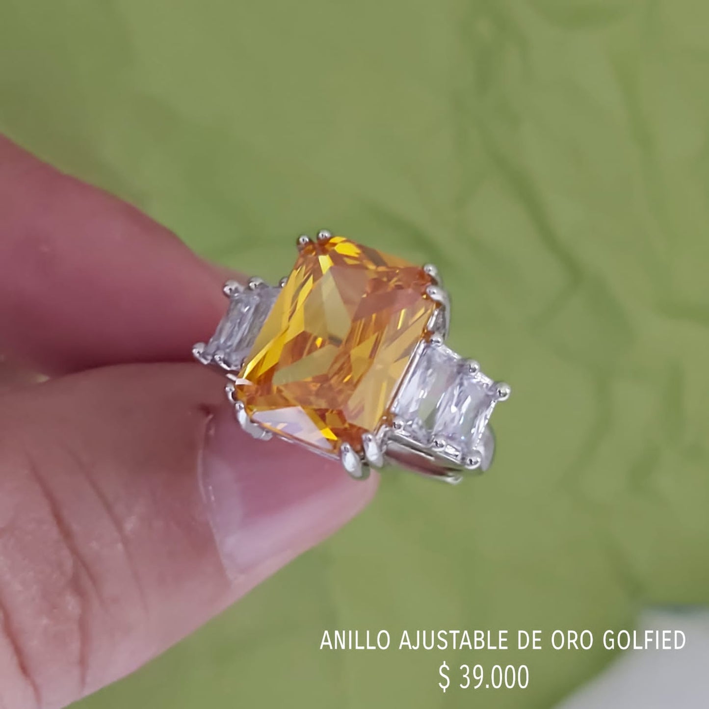 Anillo ajustable de oro golfield