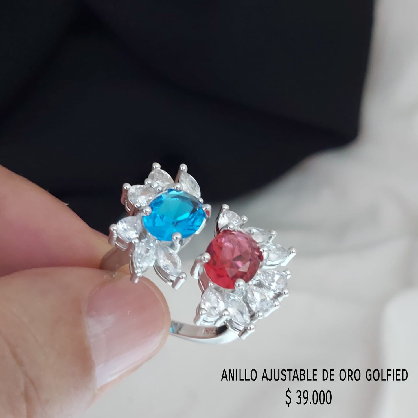 Anillo ajustable de oro golfield