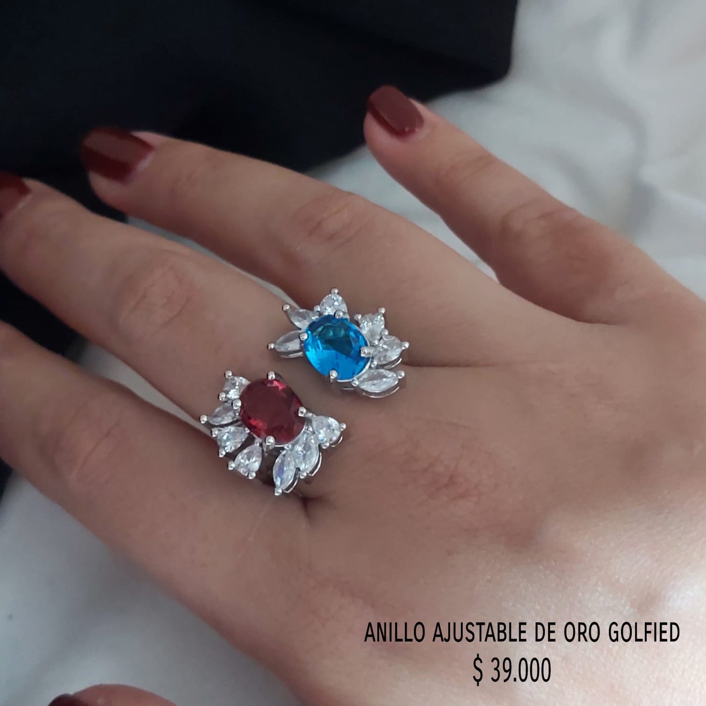 Anillo ajustable de oro golfield