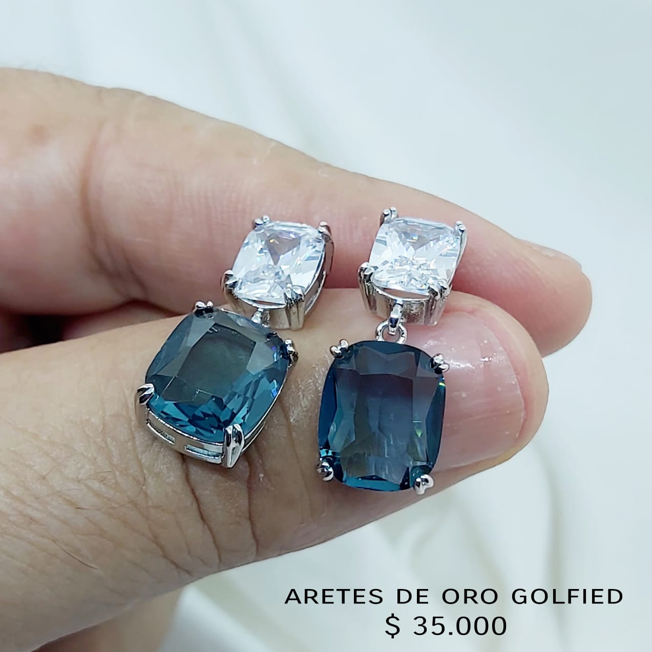 Aretes de oro golfield