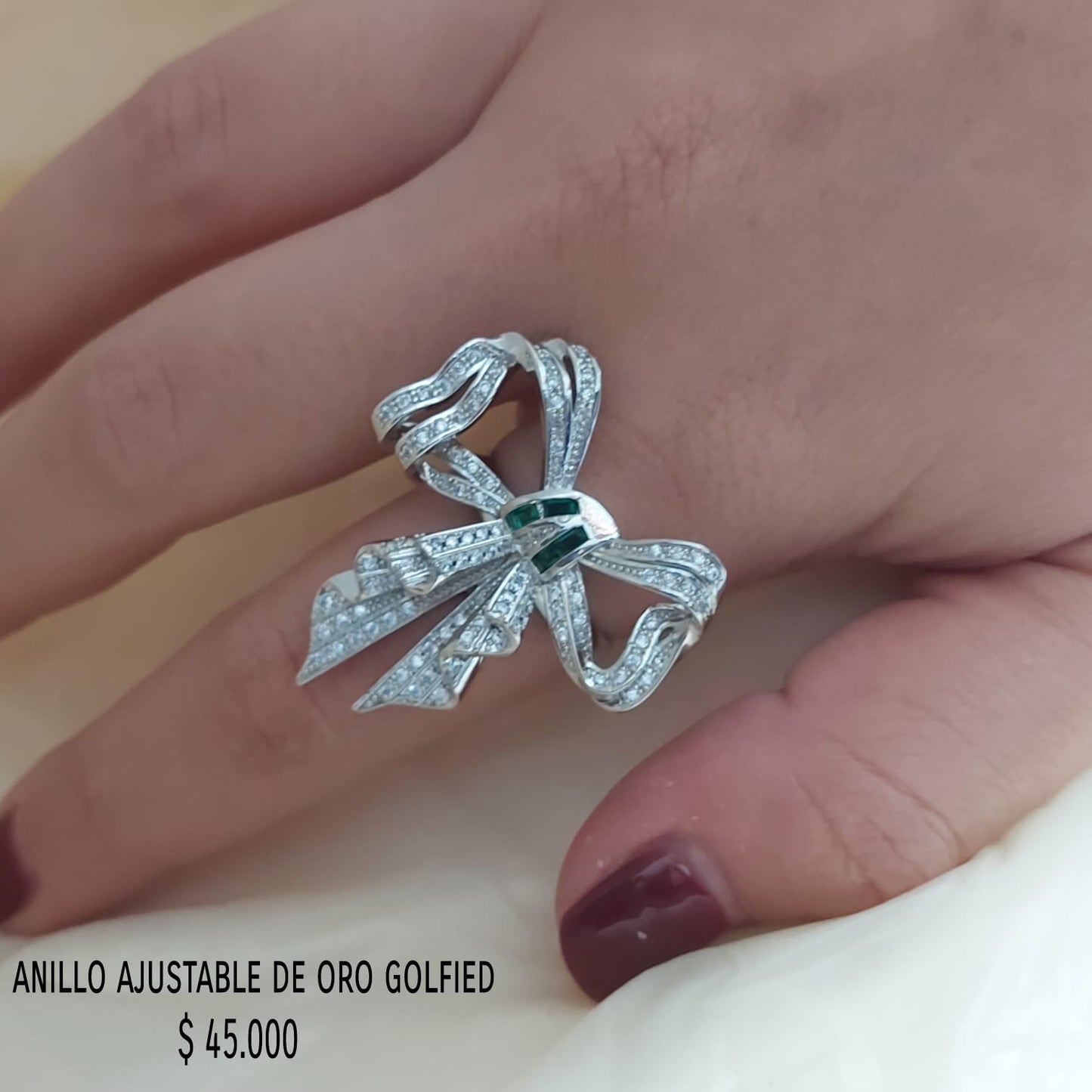 Anillo ajustable de oro golfield
