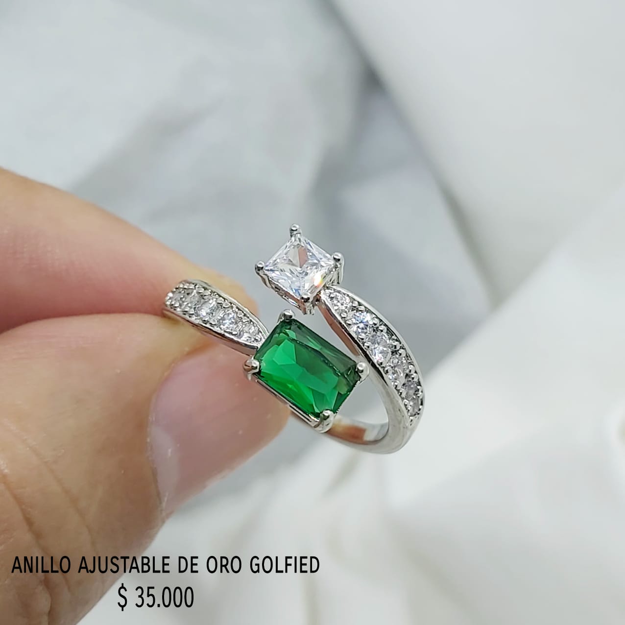 Anillo ajustable de oro golfield