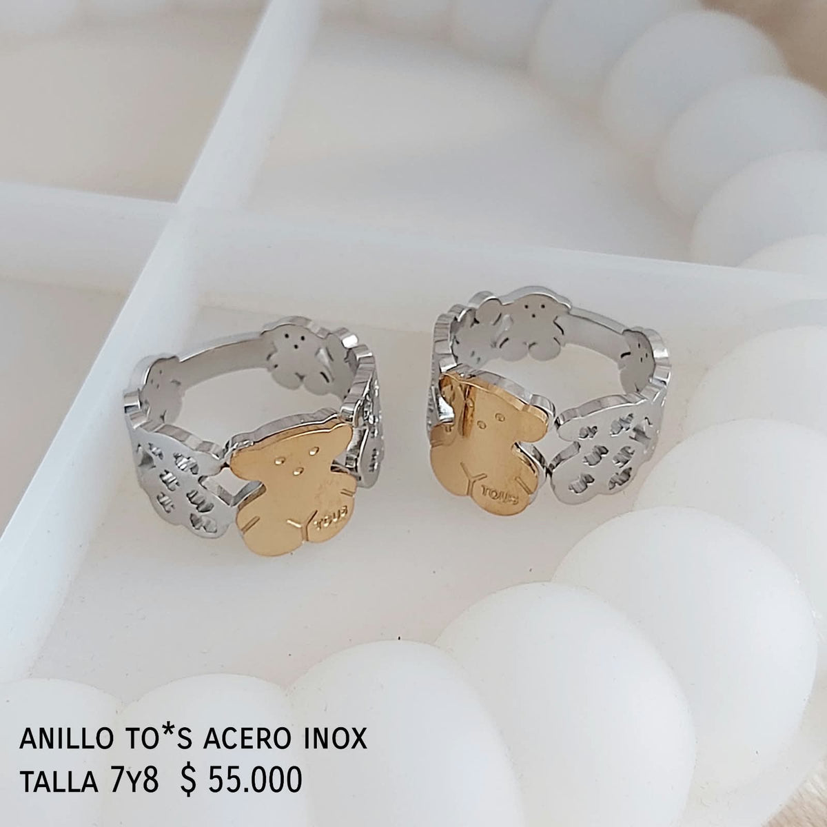 Anillo to*s acero inox